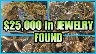 $25,000 RETAIL JEWELRY FOUND!I bought an abandoned storage unit and found gold