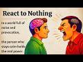 React to Nothing Learn to Act If Nothing Bothers You || Improve Your English Fluency ✅️