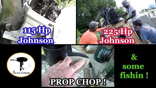 Johnson 115 Hp - Johnson 225 Hp - Prop Chop #outboardrepair