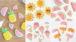 Summer cookies! Easy cookie decorating compilation by Suzylizz
