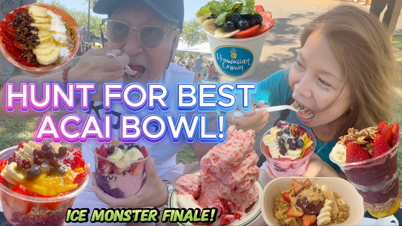 🇺🇸Best Açaí Bowls in Honolulu | Retired Life Living from Waikiki to Kaka‘ako | Ice Monster🍧🍓Finale!