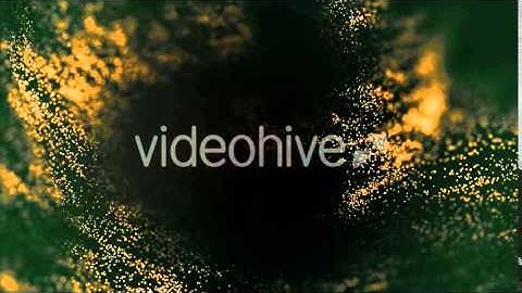 Dark Gold Abstract Particles, Defocused Bokeh Seamless Loop