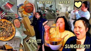 VLOG: getting surgery, playing basketball, my bad allergic reaction, organizing my studio, cleaning!