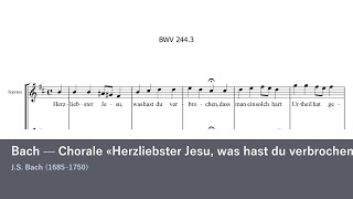 Bach — Chorale «Herzliebster Jesu, was hast du verbrochen» (BWV 244/3)