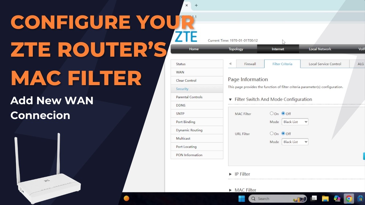 Secure Your Wifi with MAC FILTERING NOW | ZTE Router Configuration ...