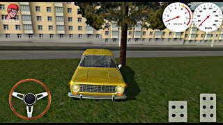 Toyota Corolla 1966 Yellow in the daytime - Russian Classic Car Simulator - Android GamePlay screenshot 5