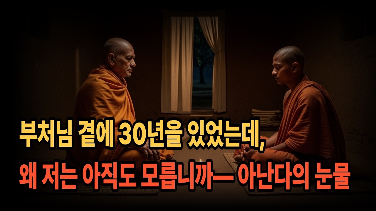 부처님 곁에 30년을 있었는데, 왜 저는 아직도 모릅니까 — 아난다의 눈물