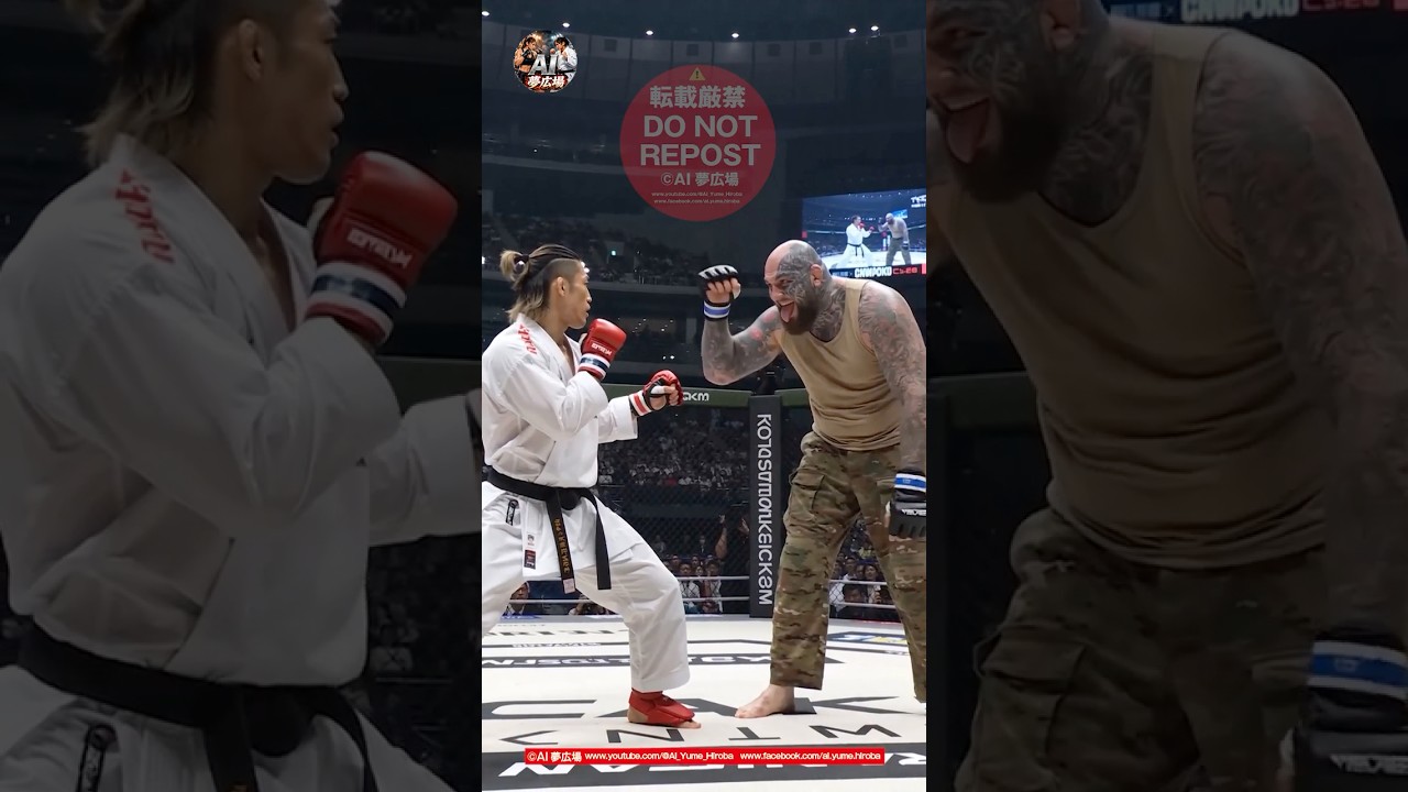 【空手をナメた巨漢を制裁】軍隊格闘術 vs 空手 #Karate #MilitaryCombat #異種格闘技
