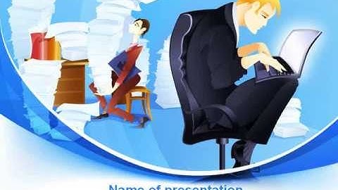 Procrastination PowerPoint Template by PoweredTemplate.com