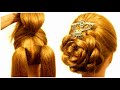 new bun hairstyle without donut for wedding | simple hairstyle for wedding | party hairstyles