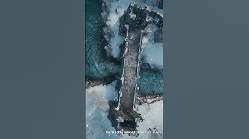 D&D | Frozen Castle & Bridges Part 1 No Grid | Animated Battle Maps