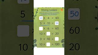 Multiplication Worksheet Practice | 10 Times Table ✅💯 #maths #education #multiplication #learnmath