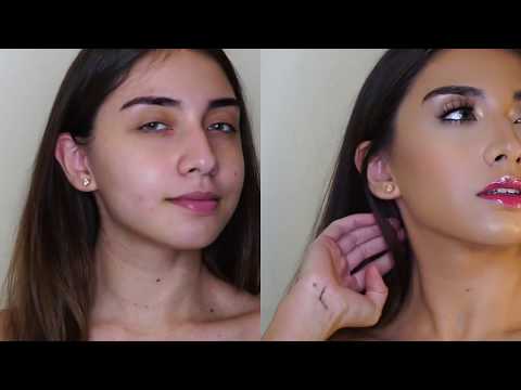 مكياج ناعم بإستخدام ماركه واحده ميك اب فور ايفر      