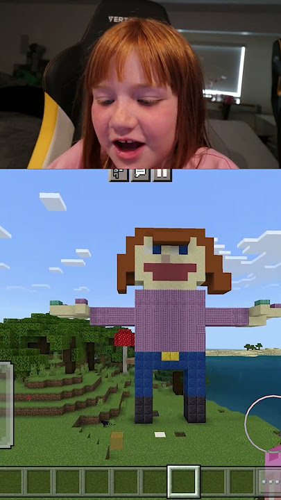 GiANT ADLEY STATUE!!  island exploring & we found a massive MiNECRAFT ADLEY with painted nails!