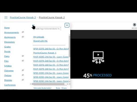 Full Make a Screen Capture in Studio in Canvas