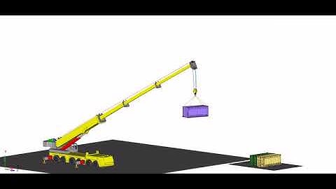 Mobile Crane Simulation in MotionView