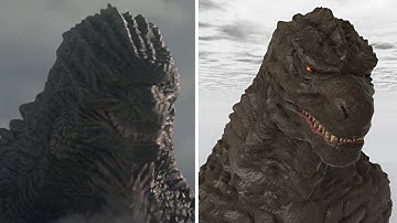 GAMERA vs UE Godzilla (Trailer Battle) KAIJU ALPHA