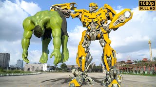Transformers The Last Knight  Bumblebee vs Hulk Epic Battle | Paramount Pictures [HD]