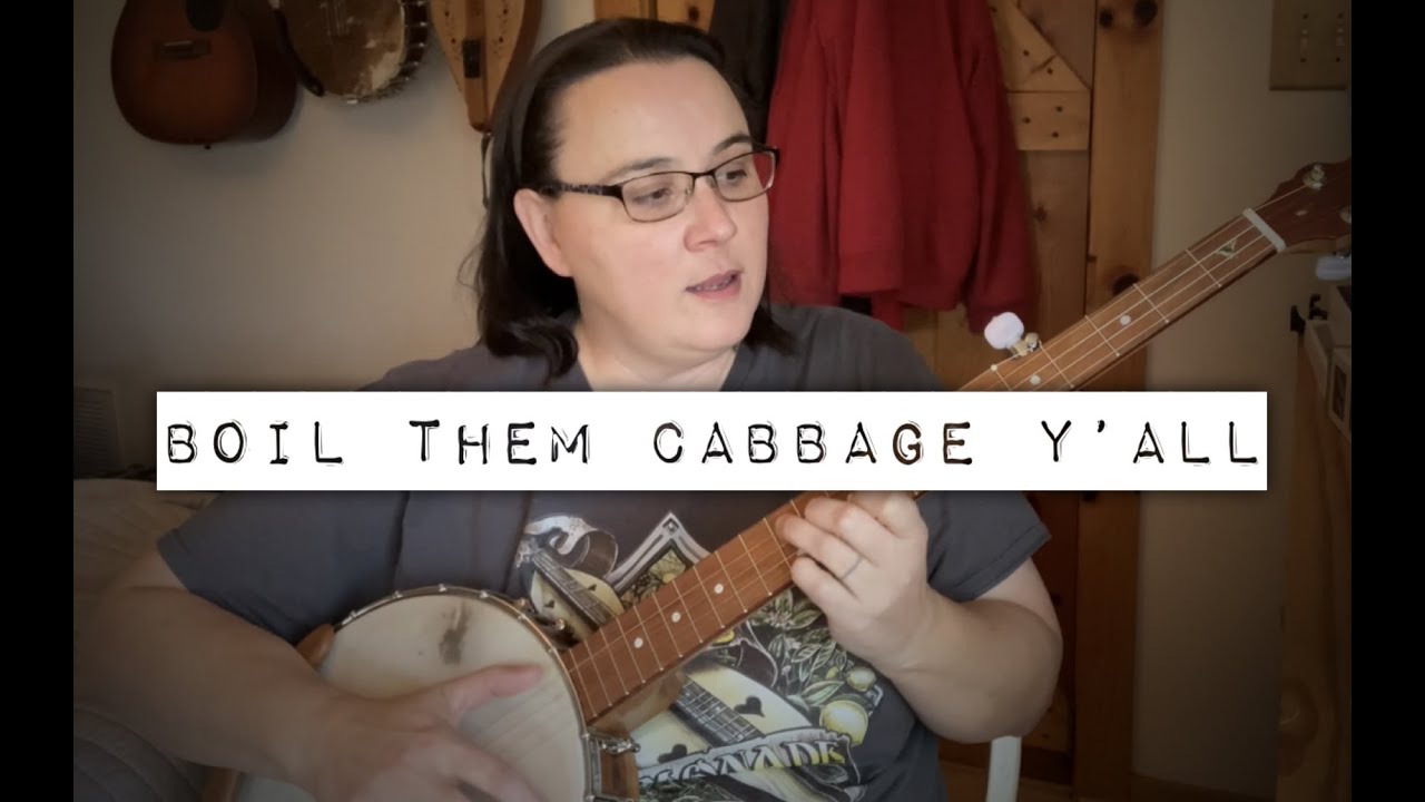Boil Them Cabbage Down Clawhammer Banjo Lesson with lots of extras
