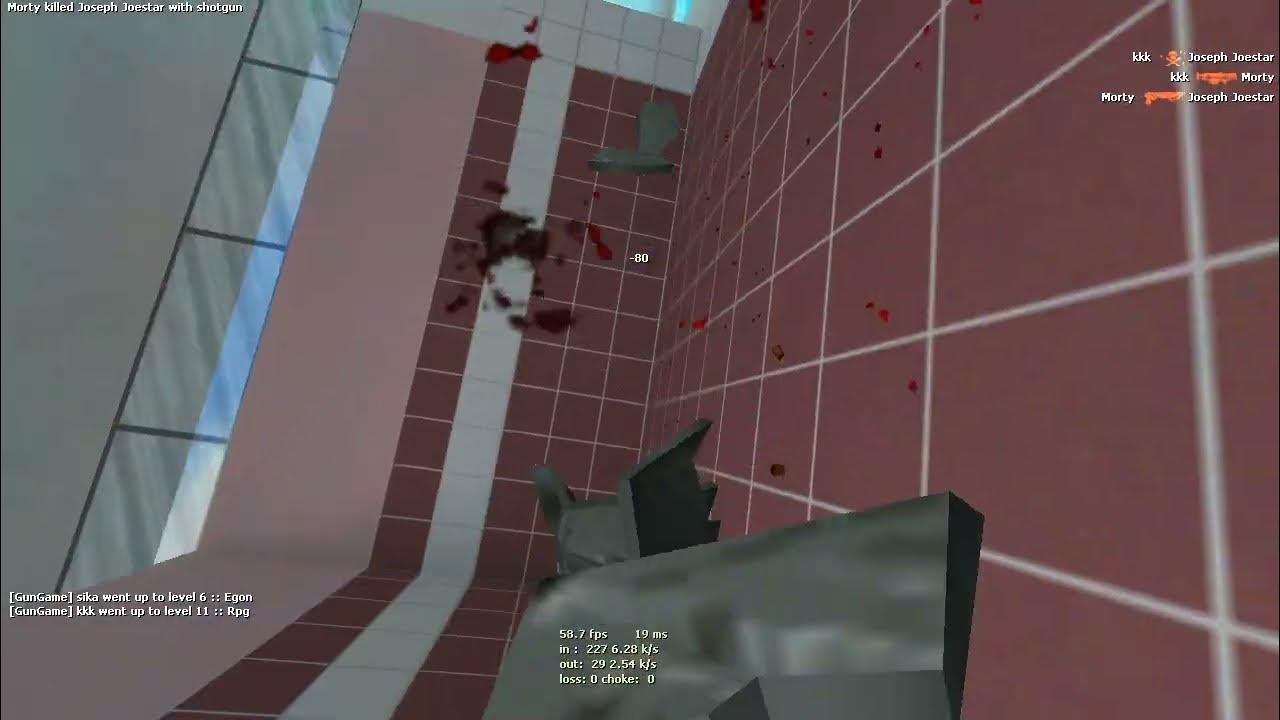 Jugando por primera vez modo gungame l half life online l server 02