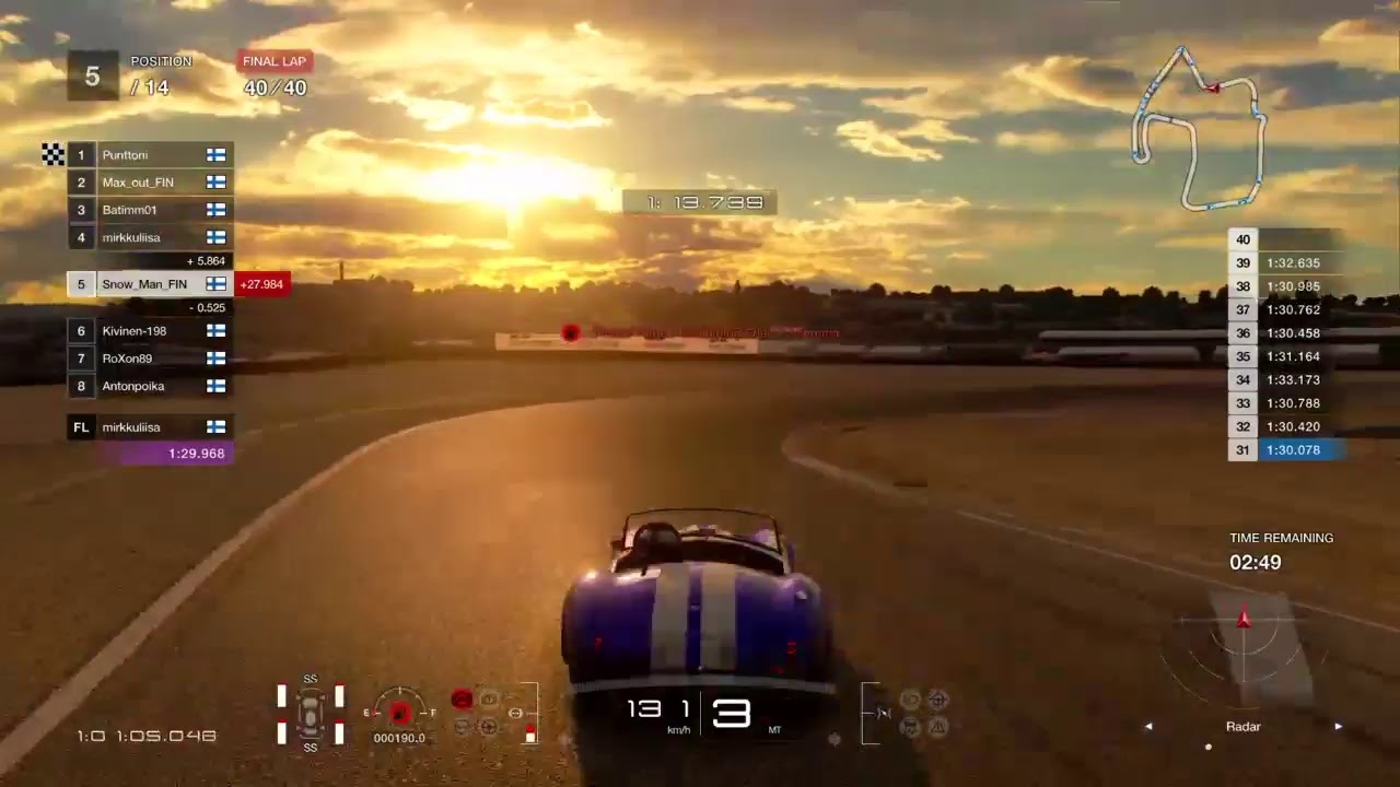 Granturismo sport Grande finale round 2