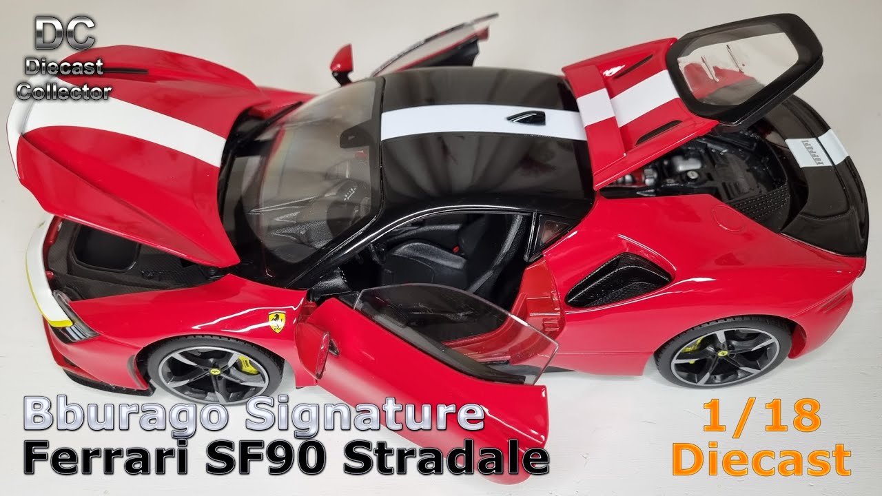 Bburago Signature - Ferrari SF90 Stradale - 1/18 Diecast - In Depth Review  