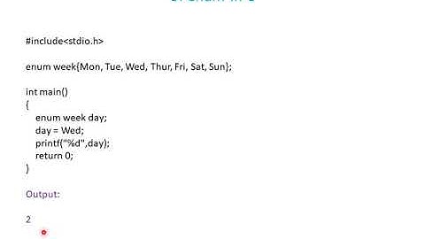 enumerated data type in c programming ME210 Dr  Avinash Panwar