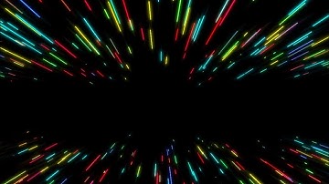 NEON LIGHTS ZOOMING EFFECT SPACE LOOP