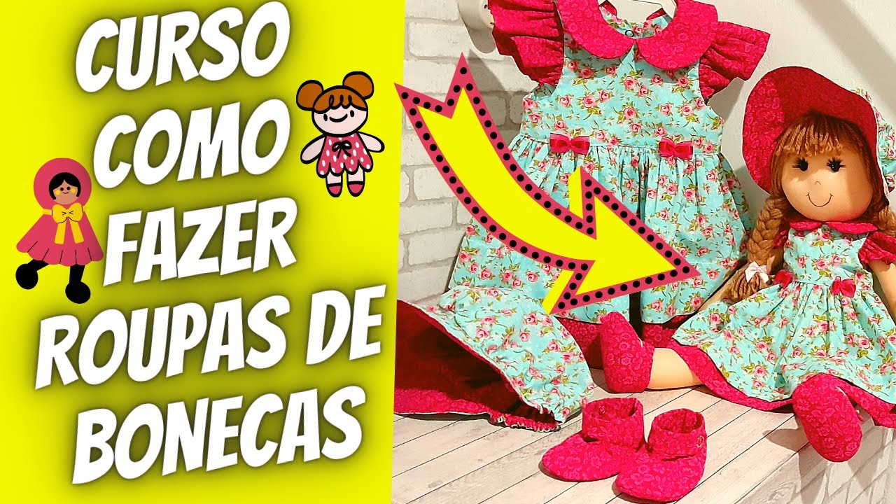COMO FAZER ROUPAS DE BONECAS - YouTube