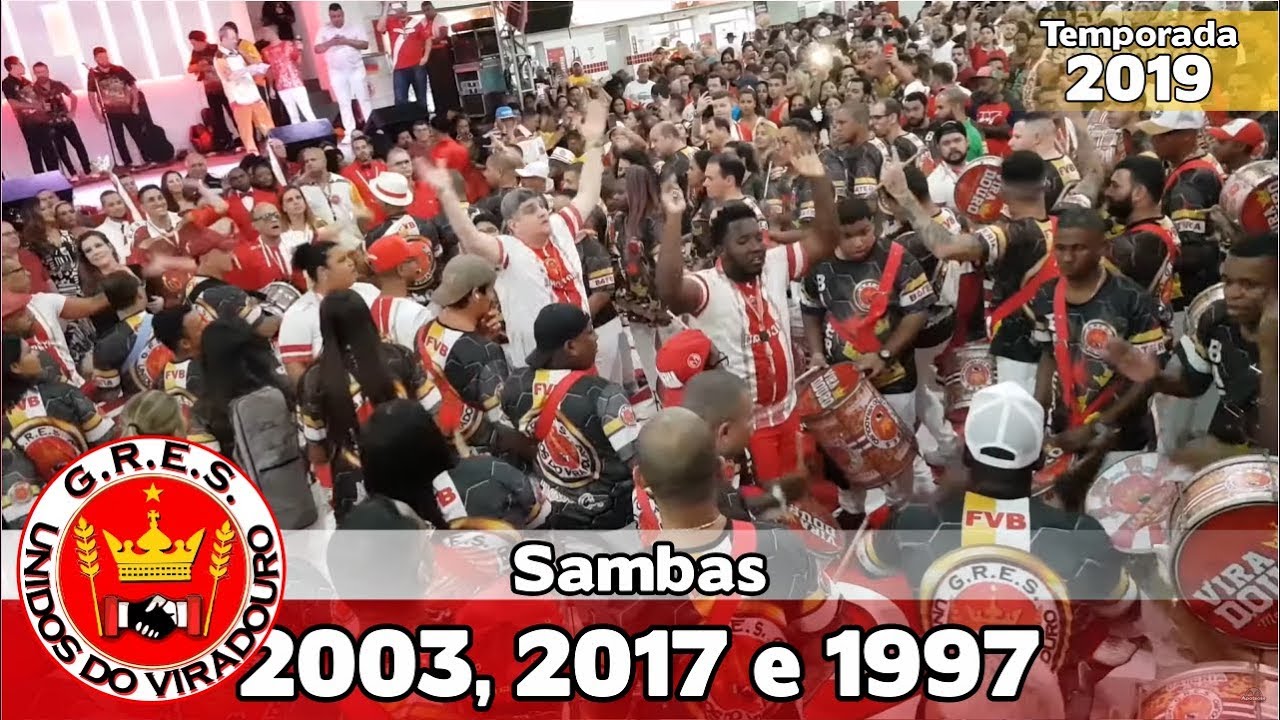 Viradouro 2003, 2017 e 1997 - Bateria no Salgueiro Convida - Apoteose ao vivo - #SC19
