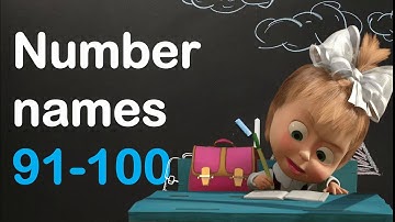 Number Names 91-100, Number names