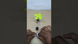 ⚙️ DIY Mini Fan Using DC Motor | Simple Switch Control 🔋