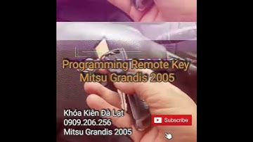 Programming Remote Key Mitsubishi Grandis 2005