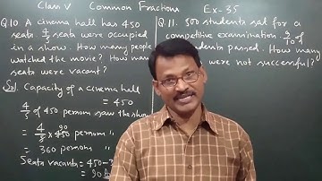 Class 5 Learning Mathematics Common Fractions Ex-35 Word Problem Part-2 By Manoj Prasad Karn