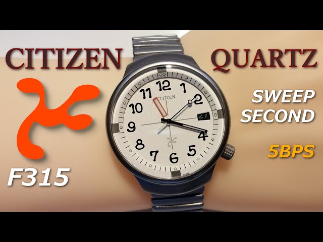 ⚡🌗クオーツのスイープ運針（CITIZEN Cal.F315）CITIZEN MU