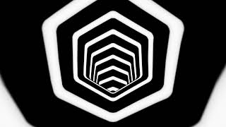 Black & White Hexagon Tunnel Hypnotic Illusion Background 4K VJ Loop Video | No Copyright Video