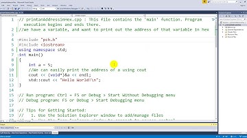 Printing an address of a variable in hex by C++