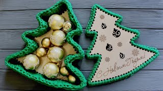 Корзинка ЕЛОЧКА крючком с ДЕРЕВЯННЫМ ДНОМ и КРЫШКОЙ. Корзина Корзинка ЕЛОЧКА крючком с ДЕРЕВЯННЫМ ДНОМ и КРЫШКОЙ. Корзина