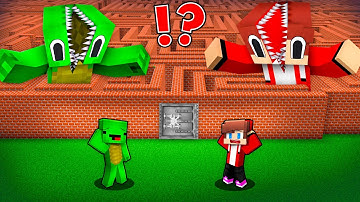 JJ and Mikey Escape from CREEPY MAZE in Minecraft - Maizen
