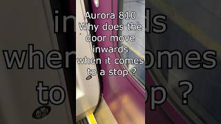 Why do the doors no a Aurora Train Class 810 move in when it stops?