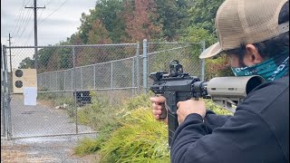 Valken M17 Milsig M17 Testing Grimburg HP68 70ish ft Less Lethal (Subscribe๐)