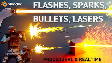 EASY Blender VFX: Procedural Gunfire, Lasers & Destruction for Animation!
