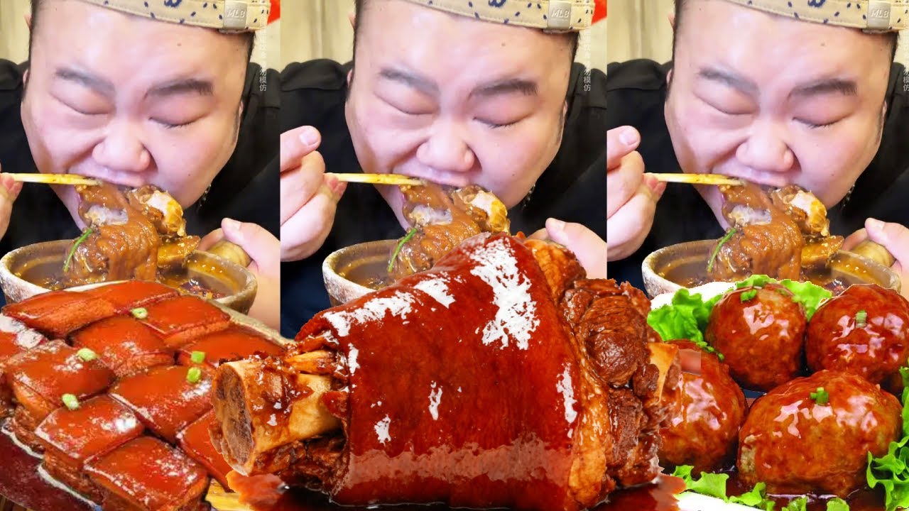 【大胃王挑戰】挑戰花300元吃成都特色砂鍋！虎皮肘子咬下去軟糯脫骨，拳頭大的獅子頭一口爆汁｜Food Challenge【櫻木花胖】