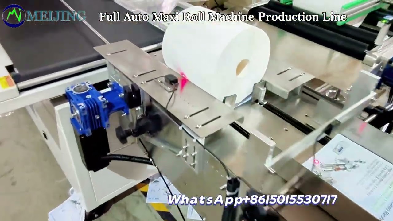 Shipped to Kuwait Full Auto Maxi Roll Kitchen Paper Towel Jumbo Paper Roll Machine Line 