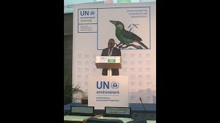 HON LLOYD MULENGA KAZIYA MP. SPEACH AT UNEA 3 (5-DEC-2017)