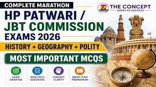 General Studies MCQs Marathon for HP Patwari/Panchayat Secretary/ JOA(IT) Exams of HPRCA 2026 