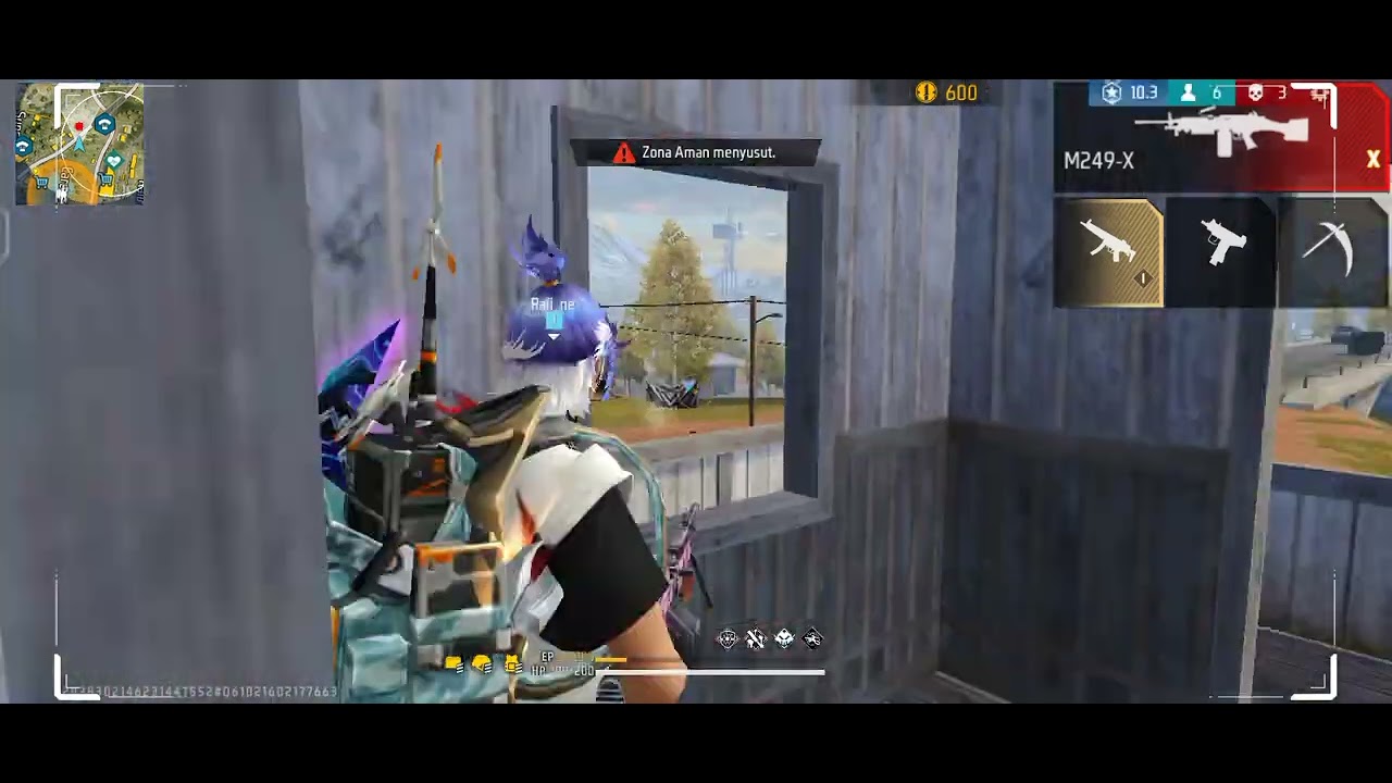 60 kill di free fire Indonesia 