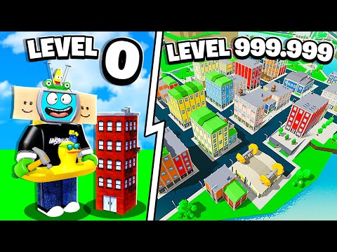 I Built A MAX LEVEL CITY In Roblox Tycoon!