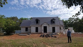 Building a house in Thailand part 2, Walls and Roof