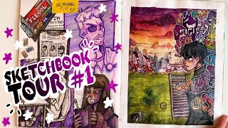 ☕️ SKETCHBOOK TOUR #1 (2020) || PLUS My Main Art Supplies! screenshot 5